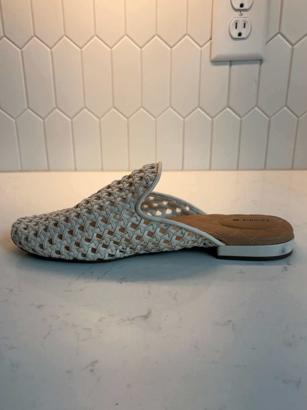 EUC Birdies Phoebe Woven Mules. Ecru. Size 10.5. Retail price $145. - Picture 6 of 8